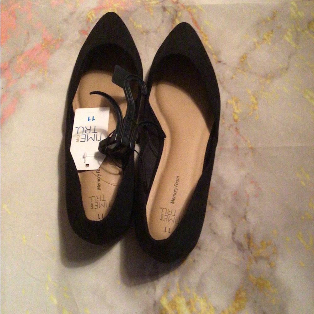 COPY - Time and Tru Women's Point Ballet Wide Wid…